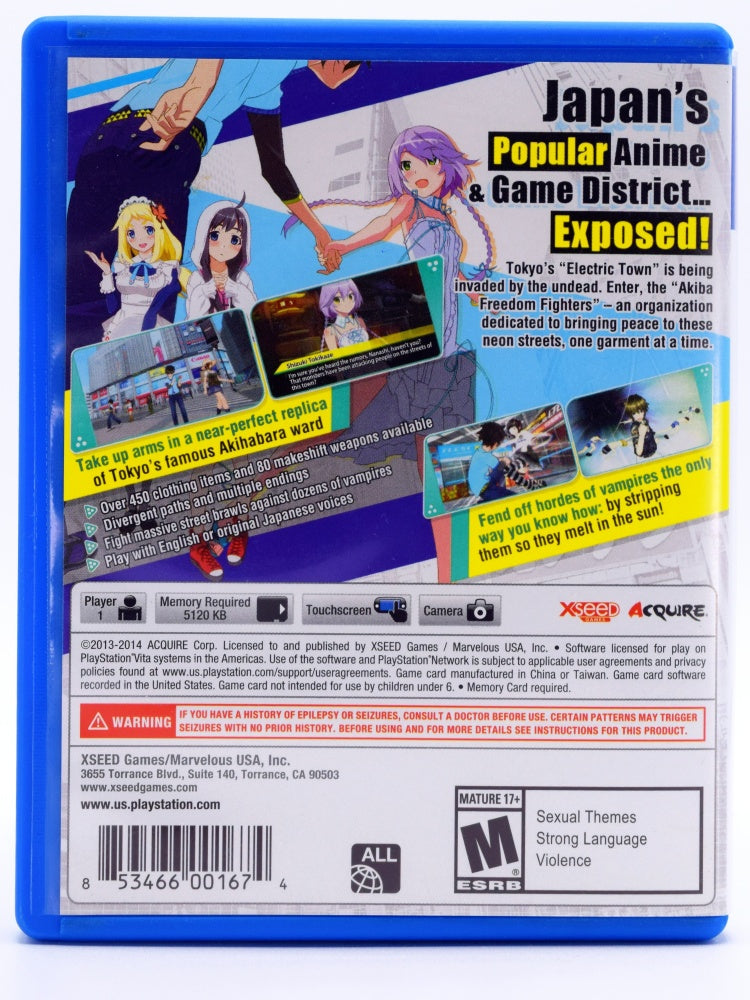 Akibas Trip Undead And Undressed Psvita Back