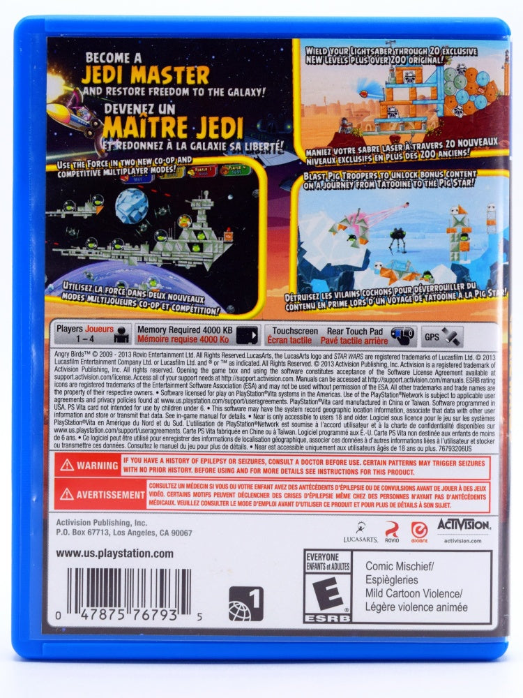 Angry Birds Star Wars Psvita Back
