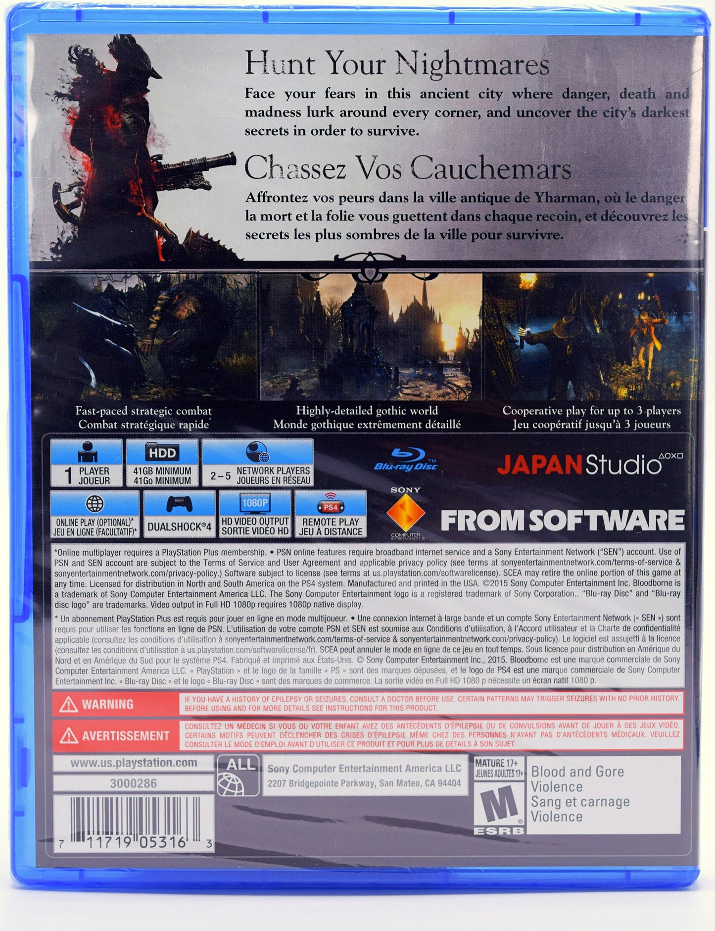 Bloodborne Ps4 Game Back
