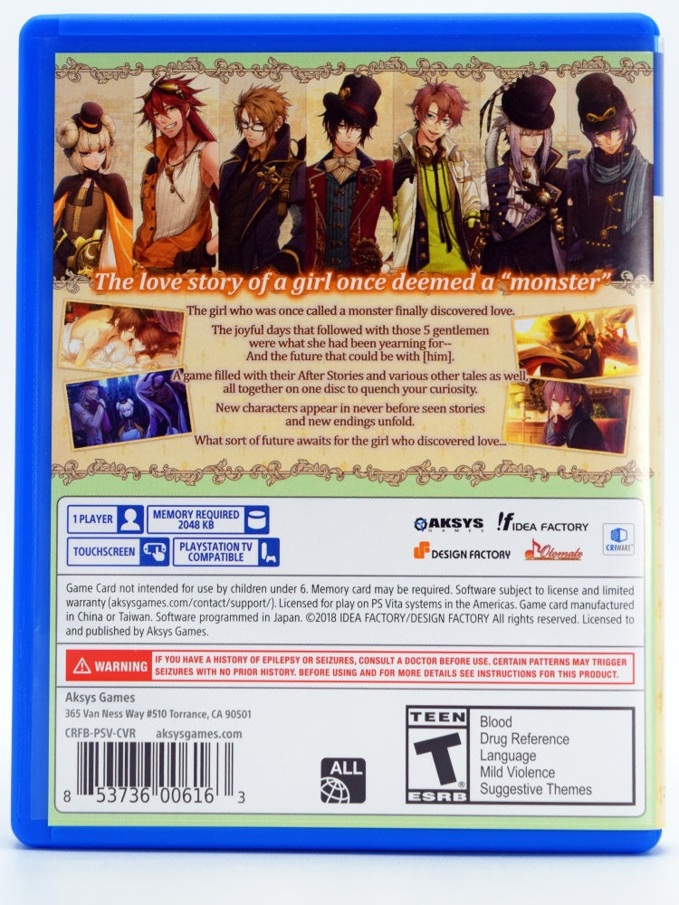Code Realize Future Blessings Psvita Back