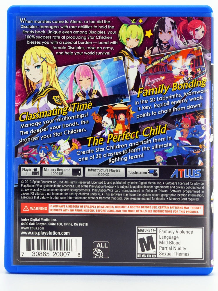 Conception 2 Children Of The Seven Stars Psvita Back
