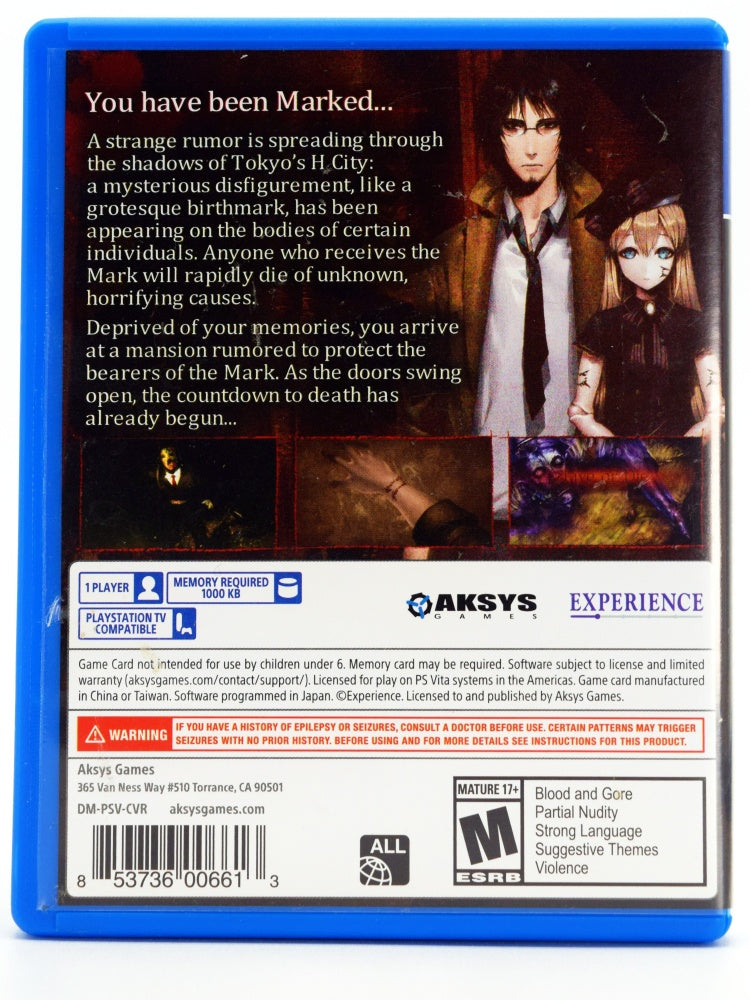 Death Mark Psvita Back