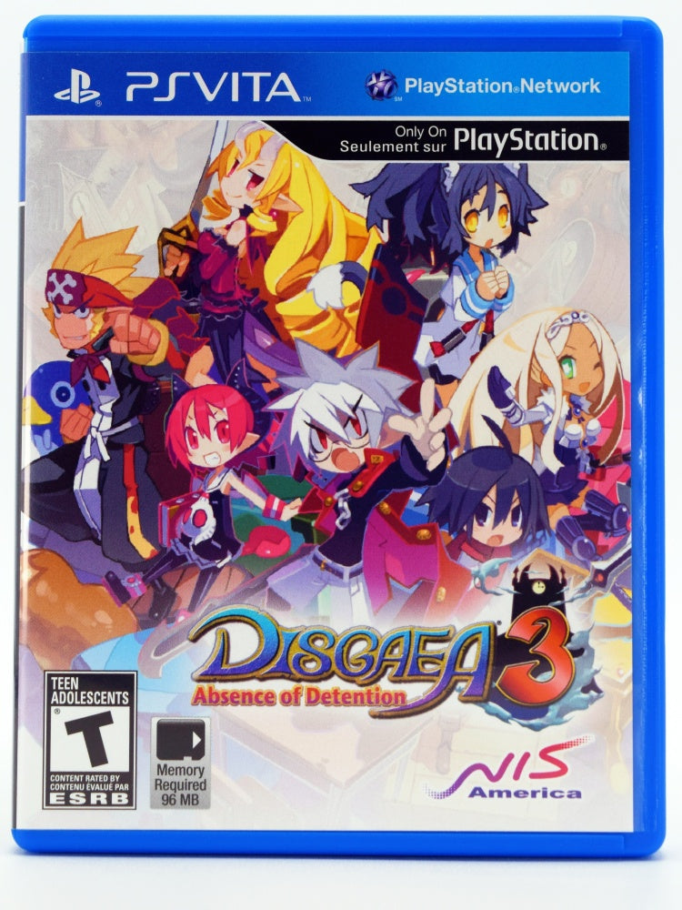 Disgaea 3 Absence Of Detention Psvita Front