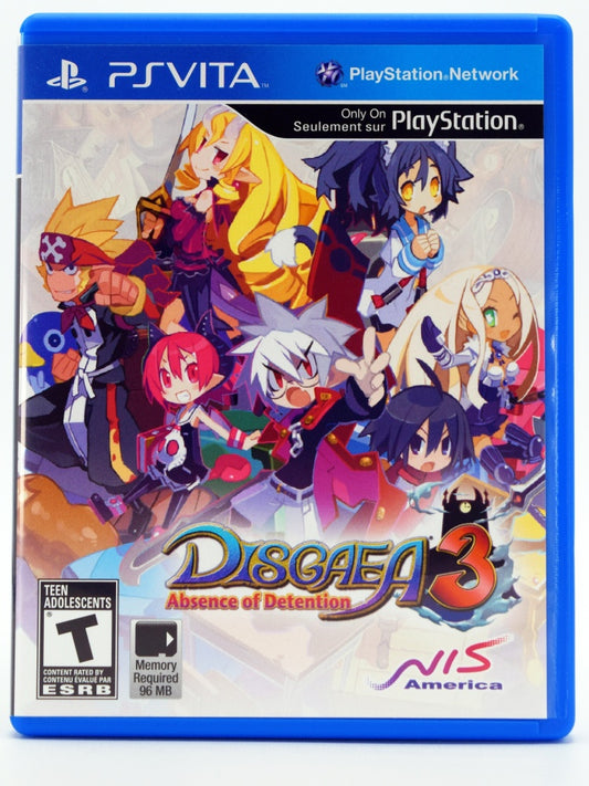 Disgaea 3 Absence Of Detention Psvita Front