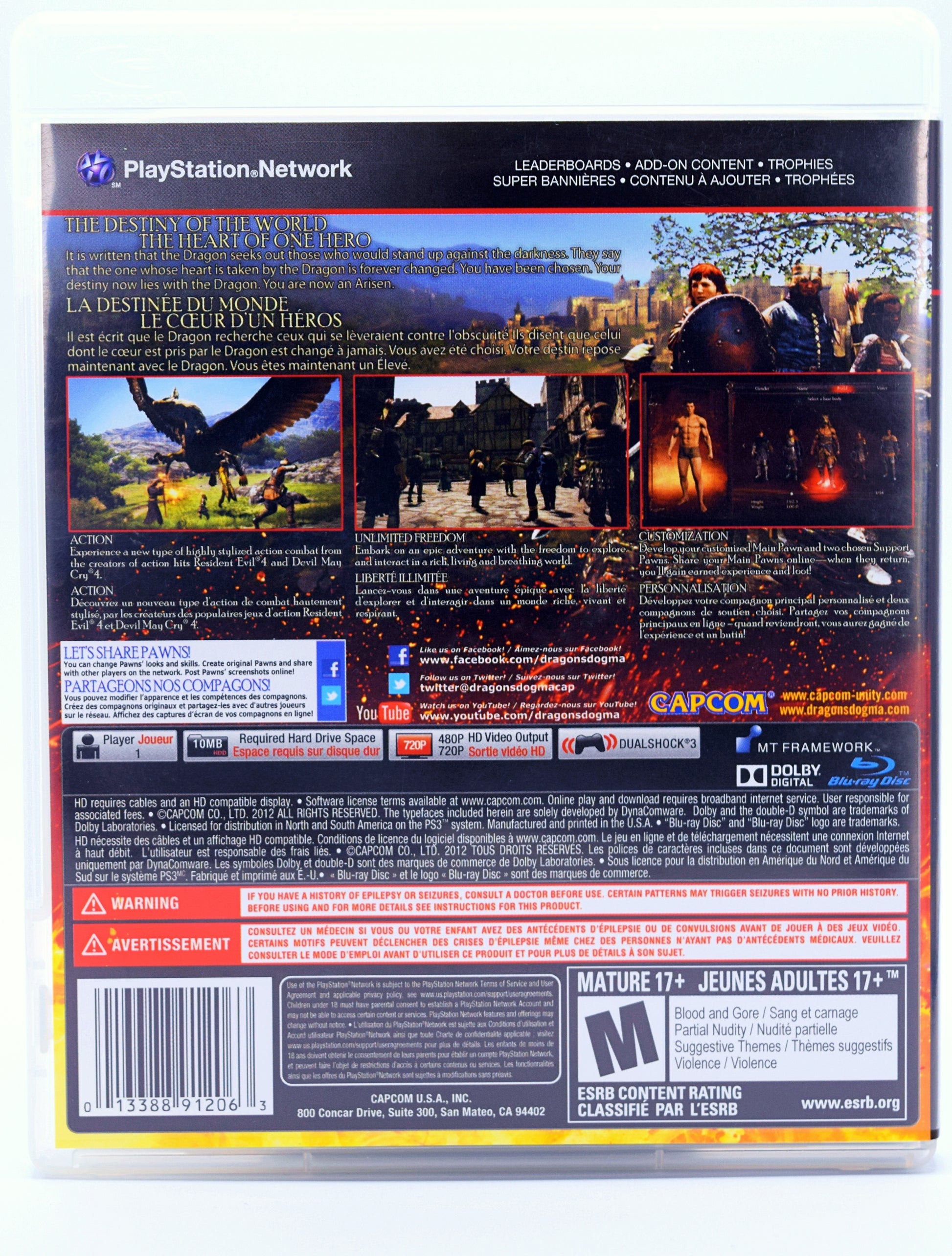 Dragons Dogma Ps3 Game Back