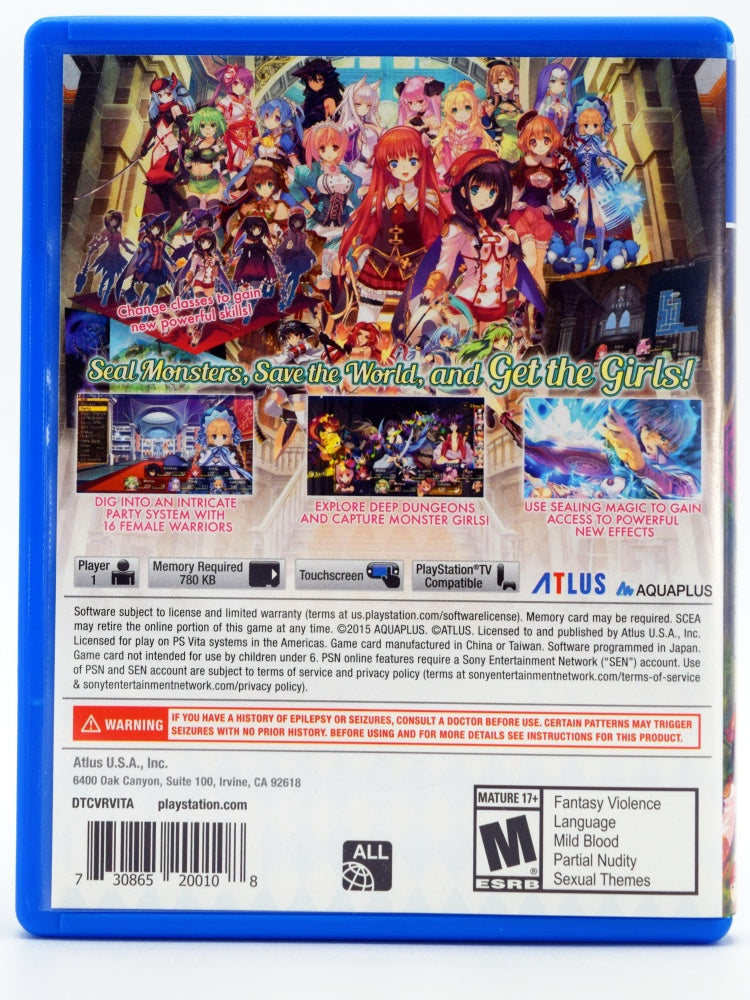 Dungeon Travelers 2 Psvita Back