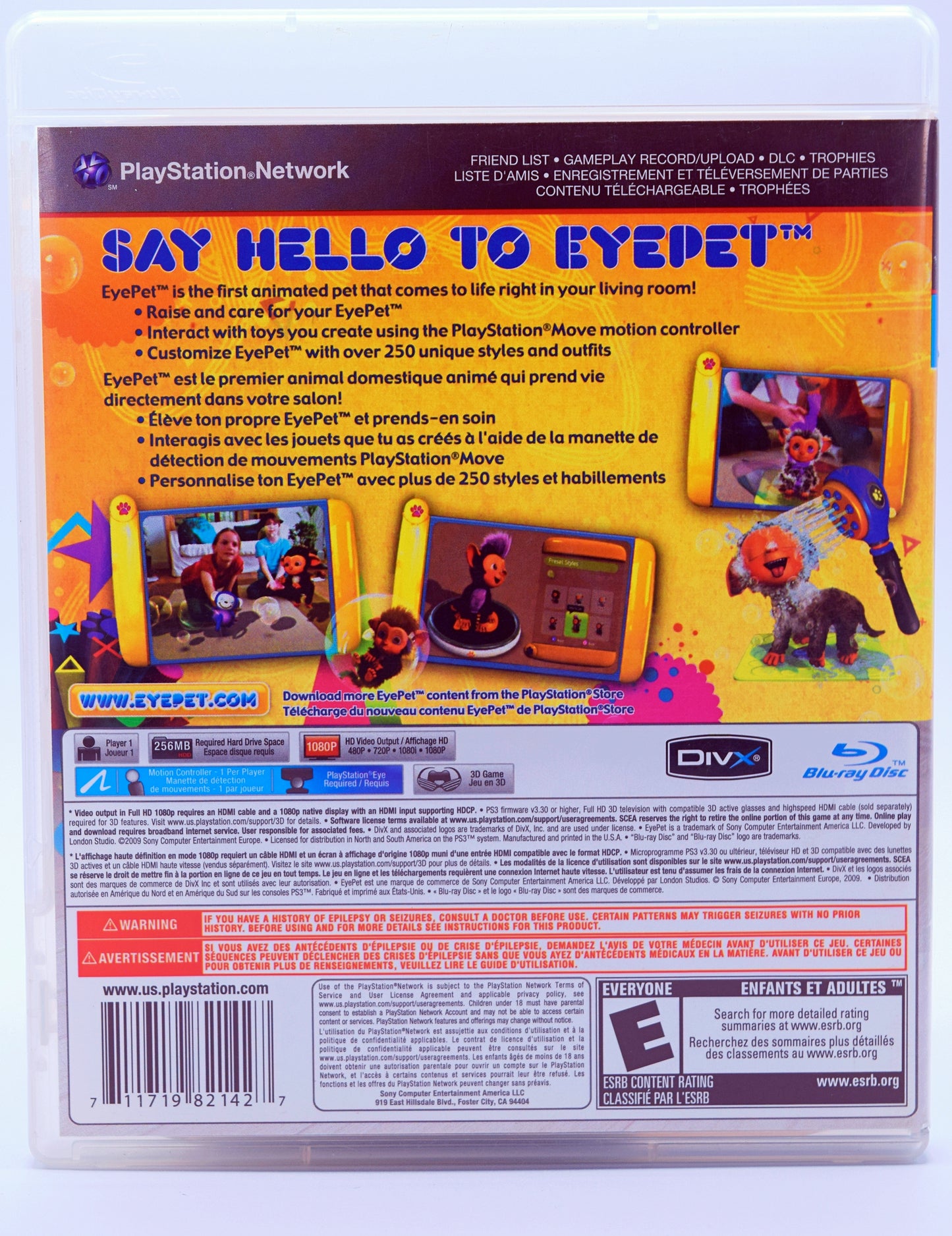 Eyepet Ps3 Game Back
