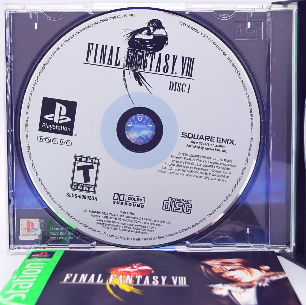Final Fantasy Viii Greatest Hits Ps1 Game Inside
