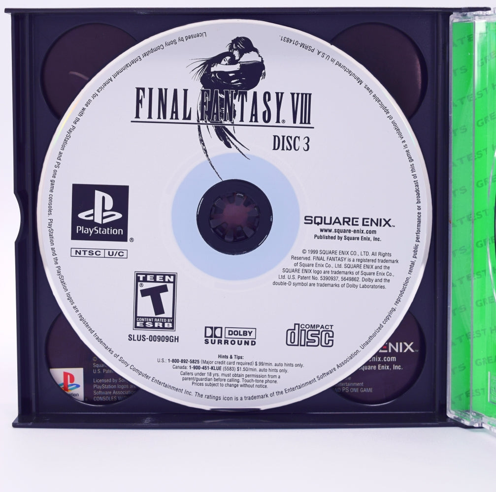 Final Fantasy Viii Greatest Hits Ps1 Game Inside2
