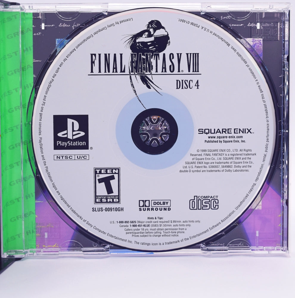 Final Fantasy Viii Greatest Hits Ps1 Game Inside3