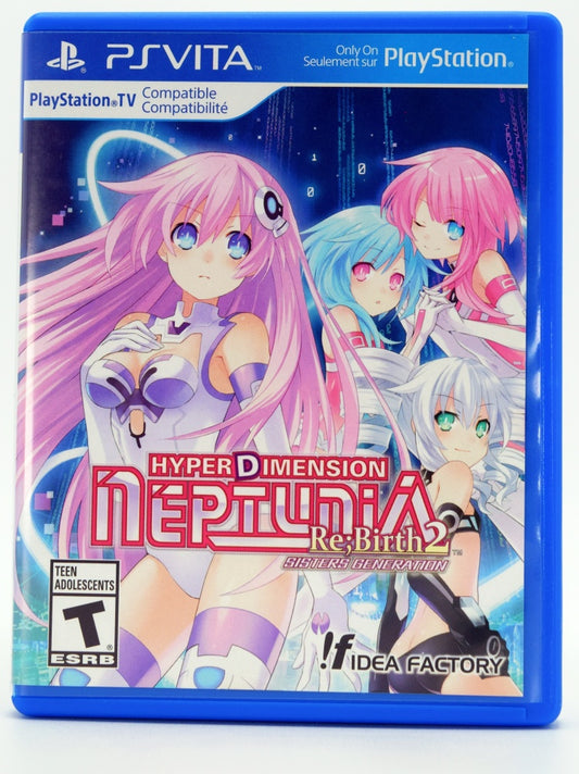 Hyperdimension Neptunia Re Birth 2 Sisters Generation Psvita Game Front
