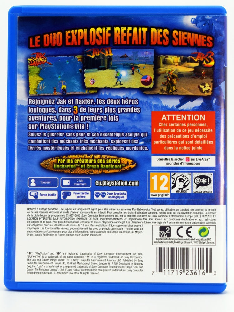 Jak And Daxter Trilogy Psvita Game Back