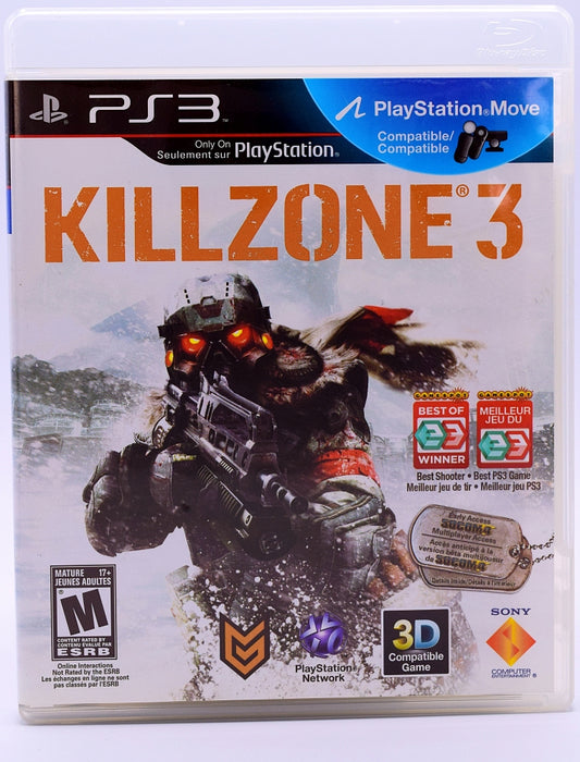 Killzone 3 Ps3 Game Front