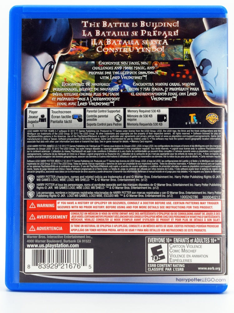 Lego Harry Potter Years 5 7 Psvita Game Back