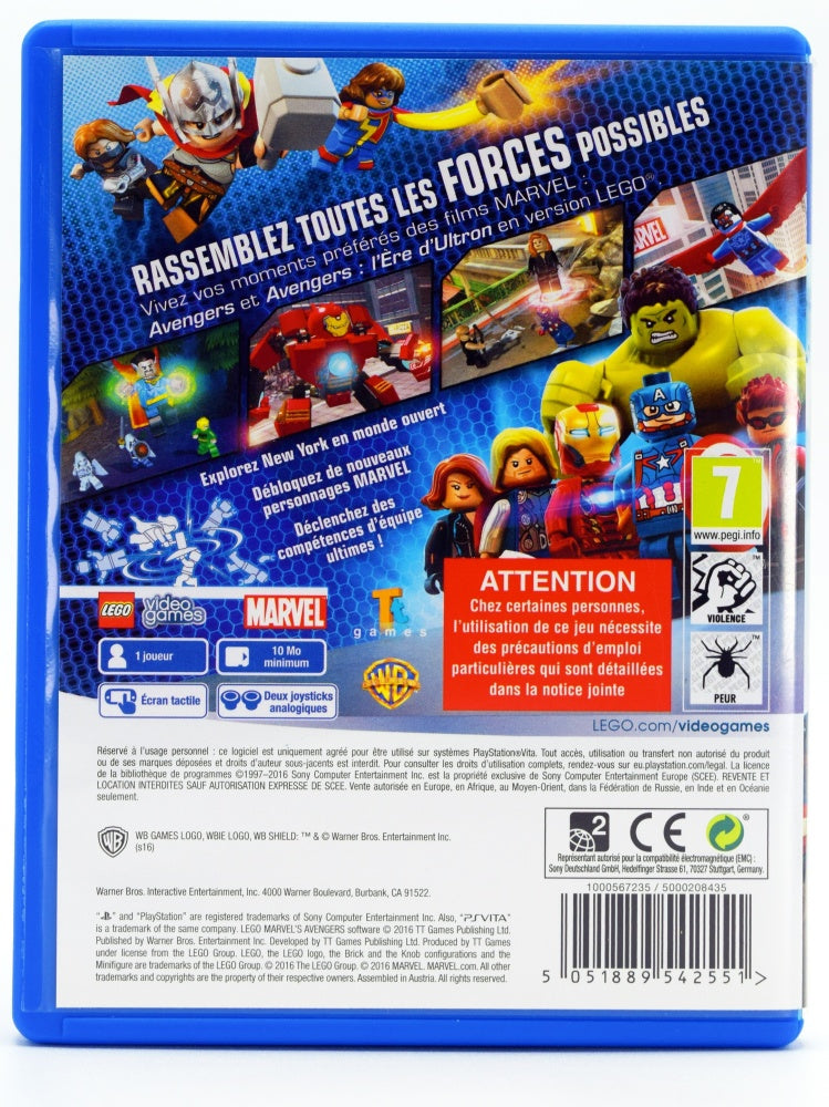 Lego Marvel Avengers Psvita Game Back