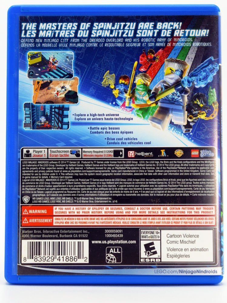 Lego Ninjago Nindroids Psvita Game Back
