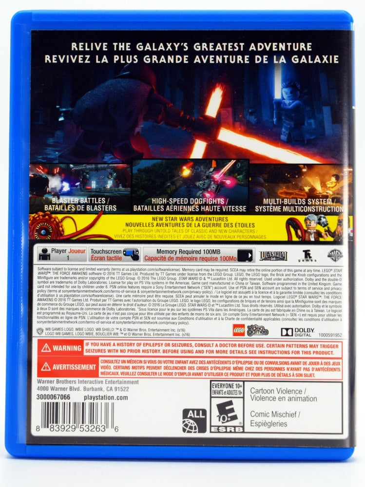 Lego Star Wars The Force Awakens Psvita Game Back