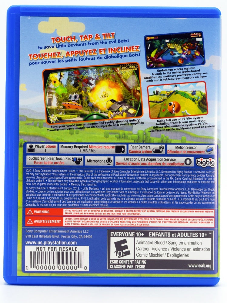 Little Deviants Psvita Game Back