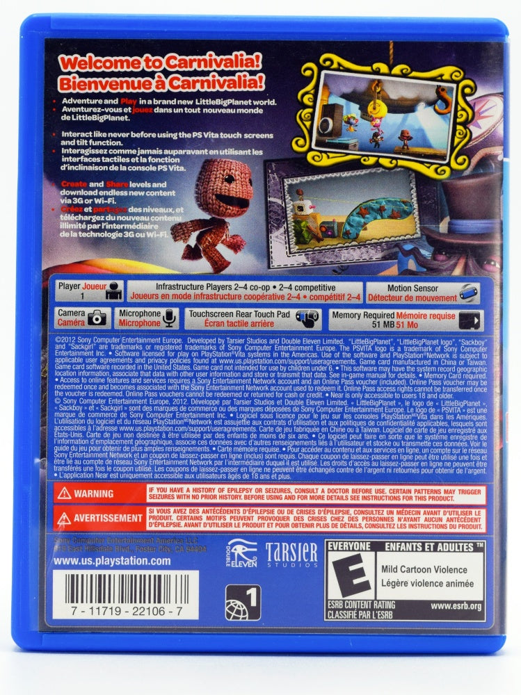 Littlebigplanet Psvita Game Back