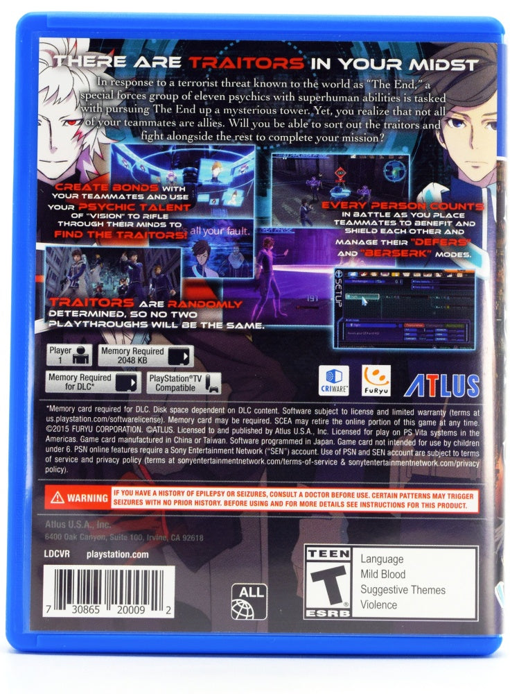 Lost Dimension Psvita Game Back