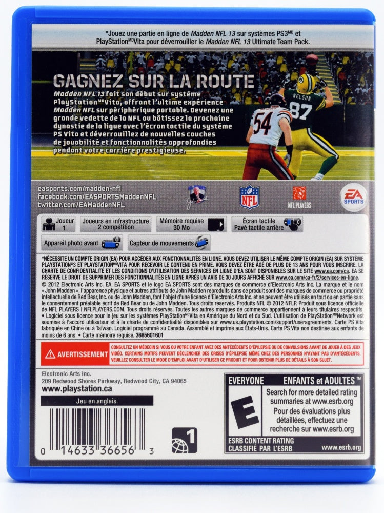 Madden Nfl 13 Psvita Game Back