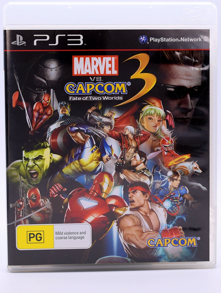 Marvel Vs Capcom 3 Fate Of Two Worlds Ps3 Game Front