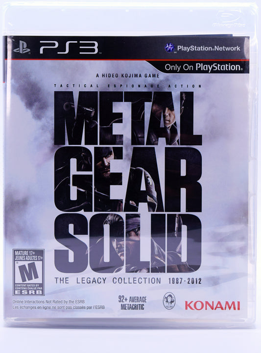 Metal Gear Solid The Legacy Collection Ps3 Game Front
