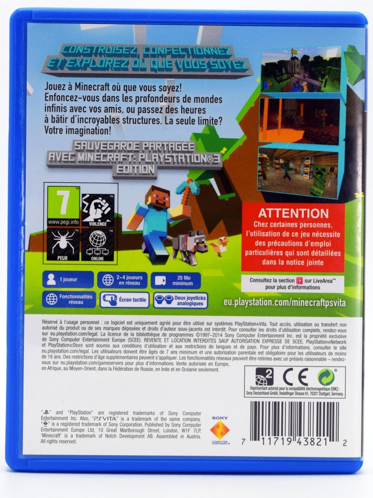 Minecraft Psvita Game Back