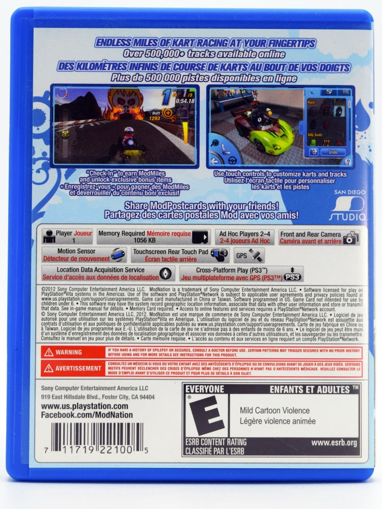 Modnation Racers Road Trip Psvita Game Back