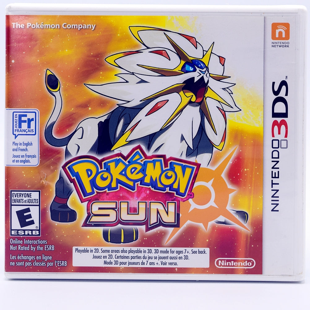Pokemon Sun 3Ds Game Front