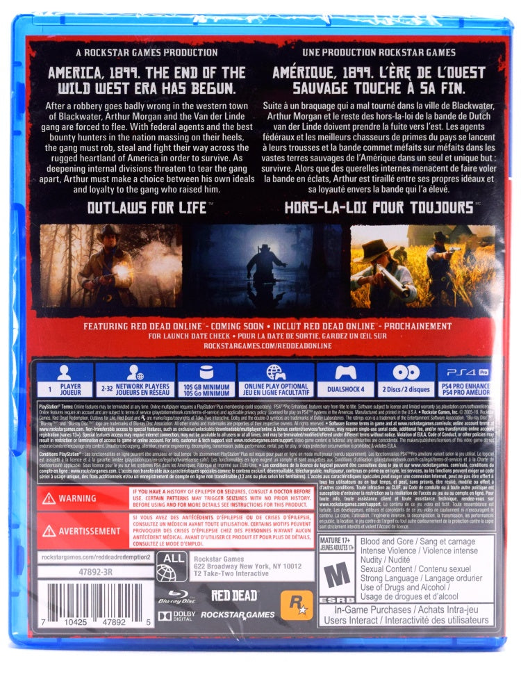 Red Dead Redemption 2 - PS4