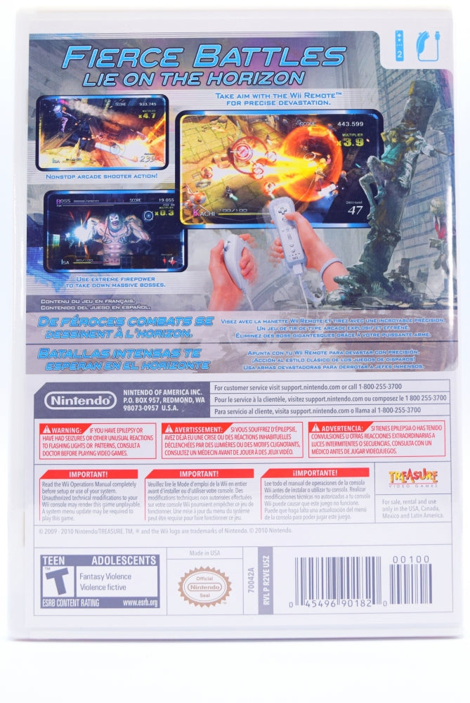 Sin And Punishment Star Successor Wii Game Back