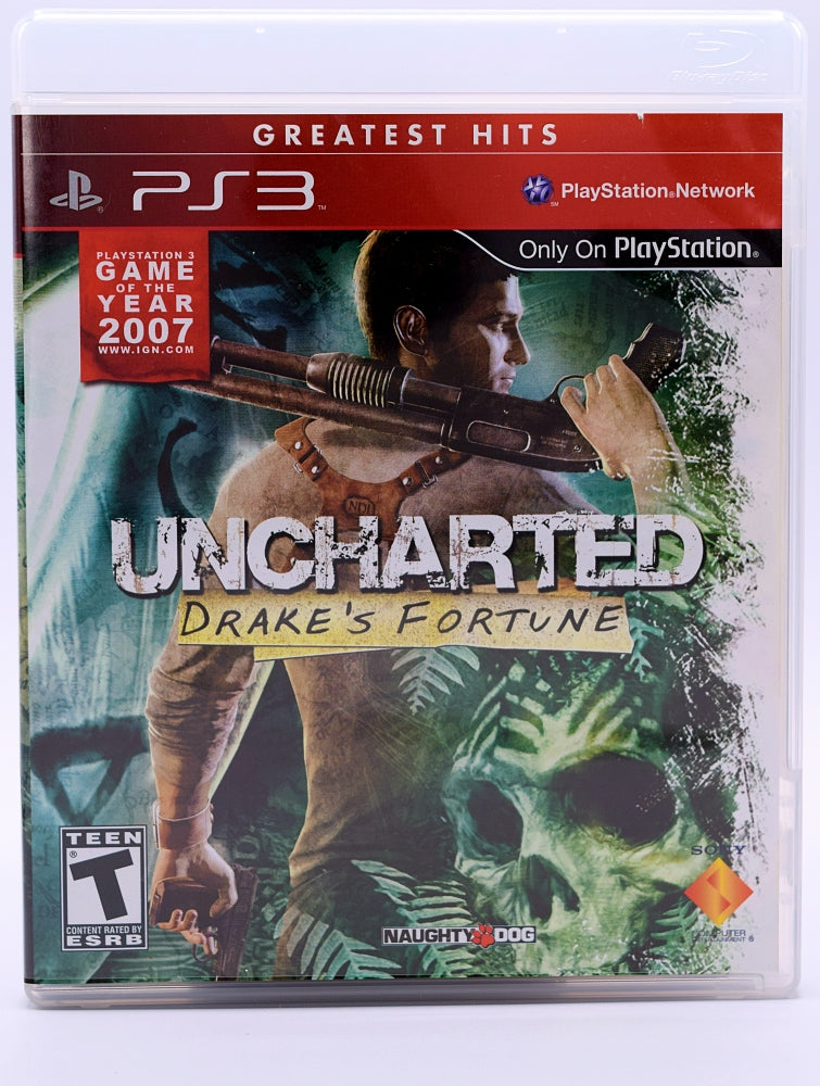 Uncharted Drakes Fortune Greatest Hits Ps3 Game Front