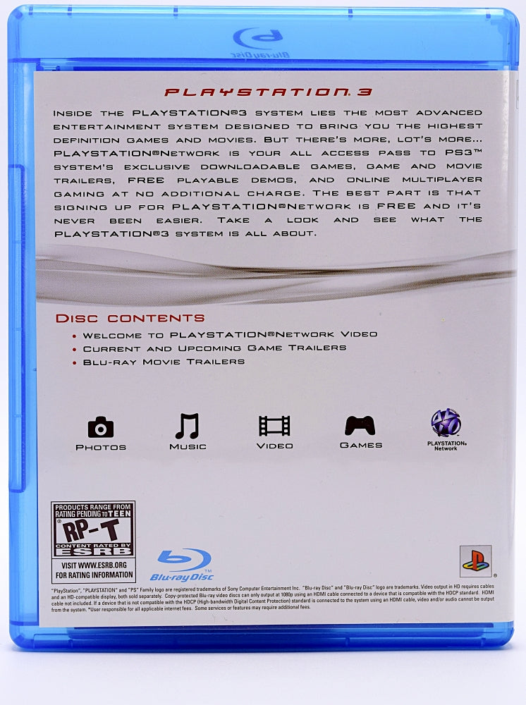 Welcome To Playstation 3 And Playstation Network Ps3 Game Back