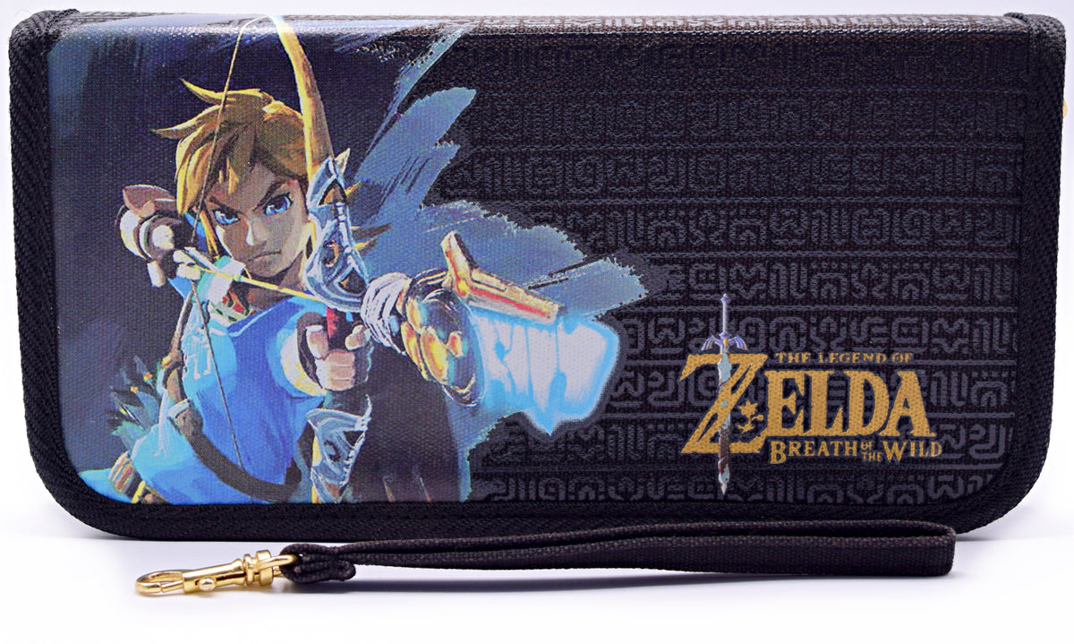 Zelda Breath Of The Wild Travel Case Switch Accessory Front