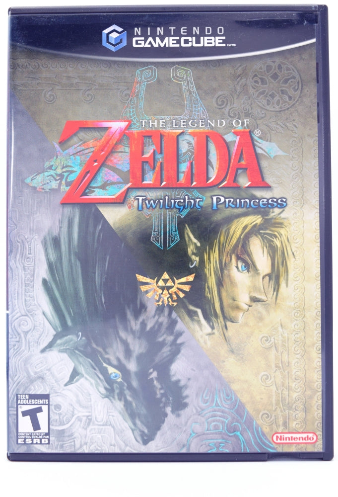 Zelda Twilight Princess Gamecube Game Front